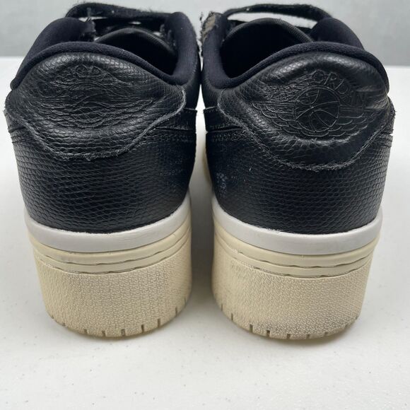 Nike‎ Air Jordan 1 Low Lifted Platform Sneakers Womens 6 Black Premium Leather - Picture 7 of 12